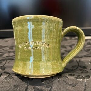 Magnolia Stoneware Coffee Mug Black Oak Art Waco, Tx Johnna Gaines